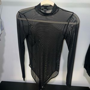 Sheer Long Sleeve Bodysuit